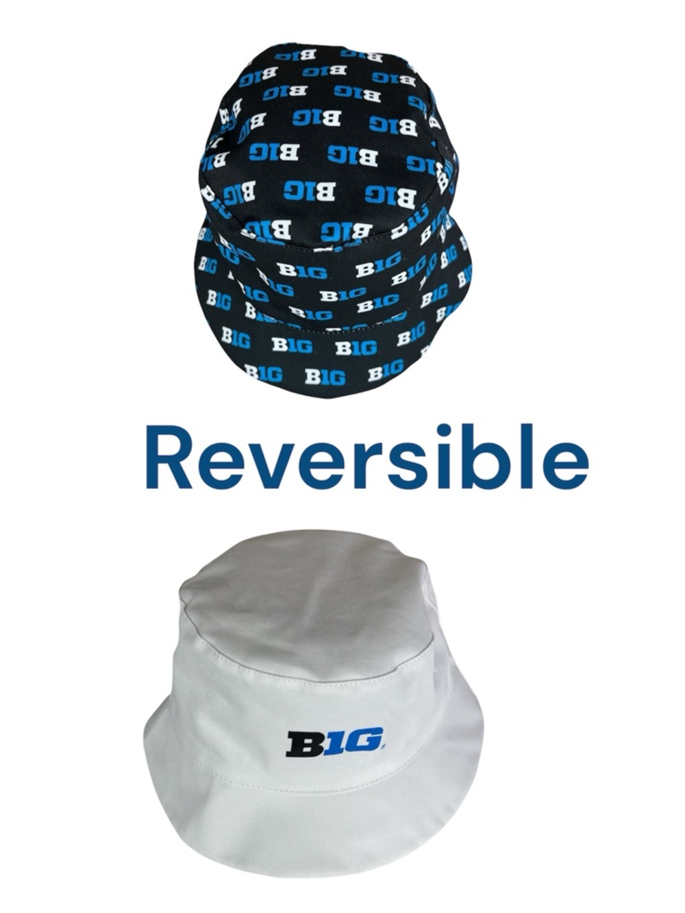 Big 10 Bucket Hat - Reversible NCAA
Football Brand NWOT